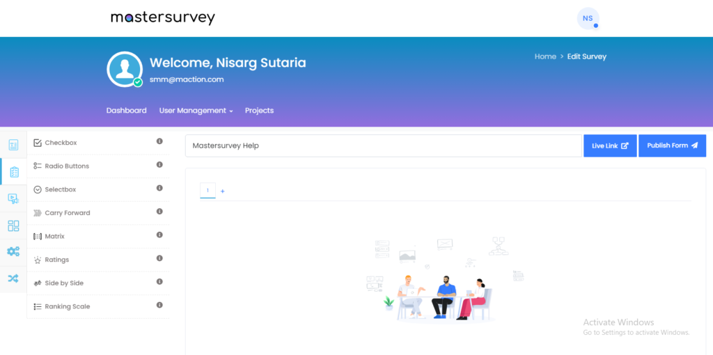 Mastersurvey.ai - Help - Front Page