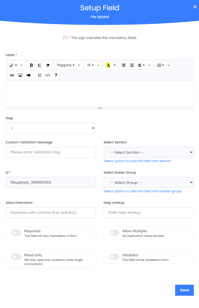 Mastersurvey.ai - Help - Media Option - File Upload