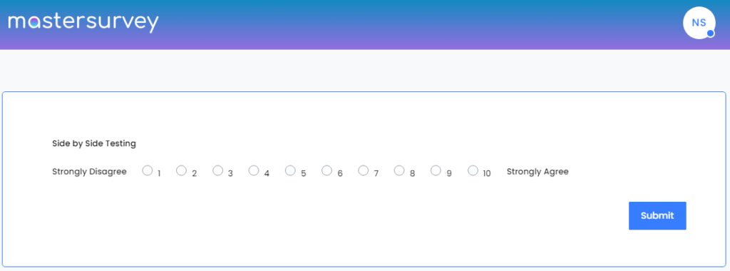 Mastersurvey.ai - Help - Choices Option - Side by Side Output